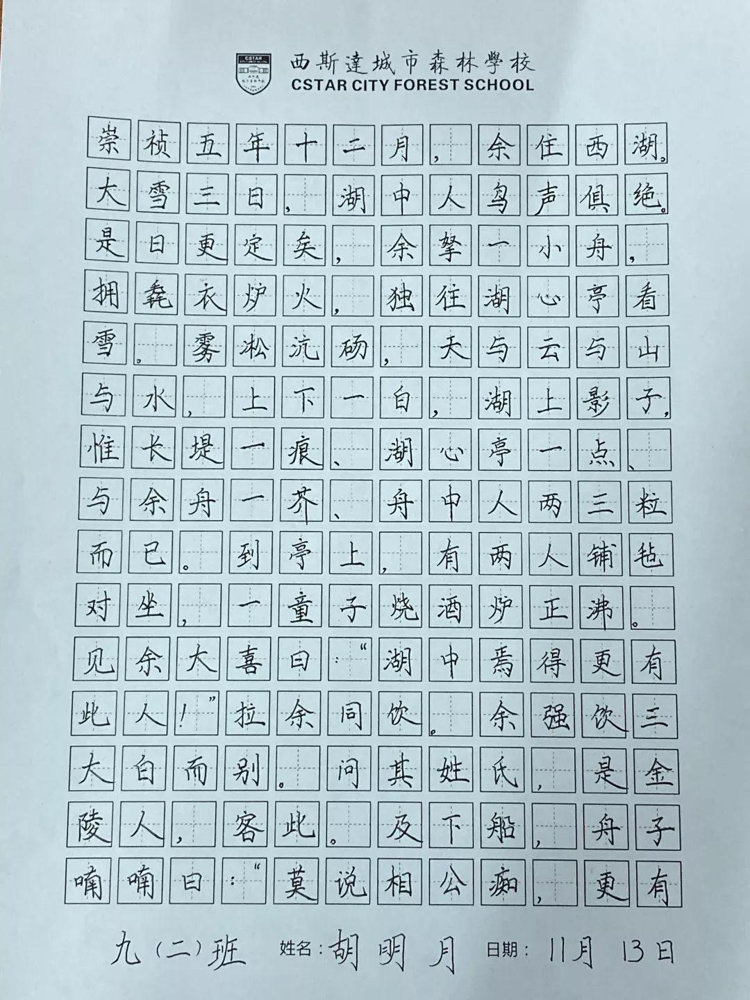 挥毫泼墨书细腻之韵 横平竖直立青云之志---304am永利集团官网都会森林学校初中部举行硬笔书法大赛