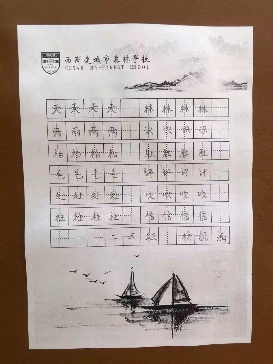 【文化校园】读好书，，，，，，，写好字，，，，，，，做堂堂正正中国人——304am永利集团官网都会森林学校小学部书法大赛